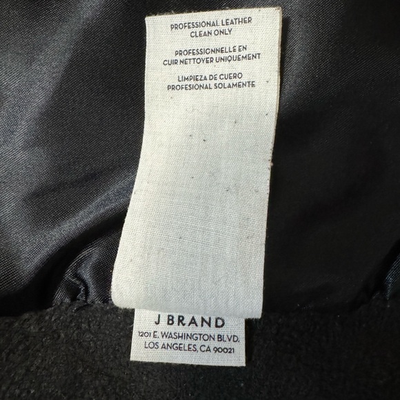 J Brand Black Lambs Leather Jacket Women’s Size XS - Picture 10 of 10